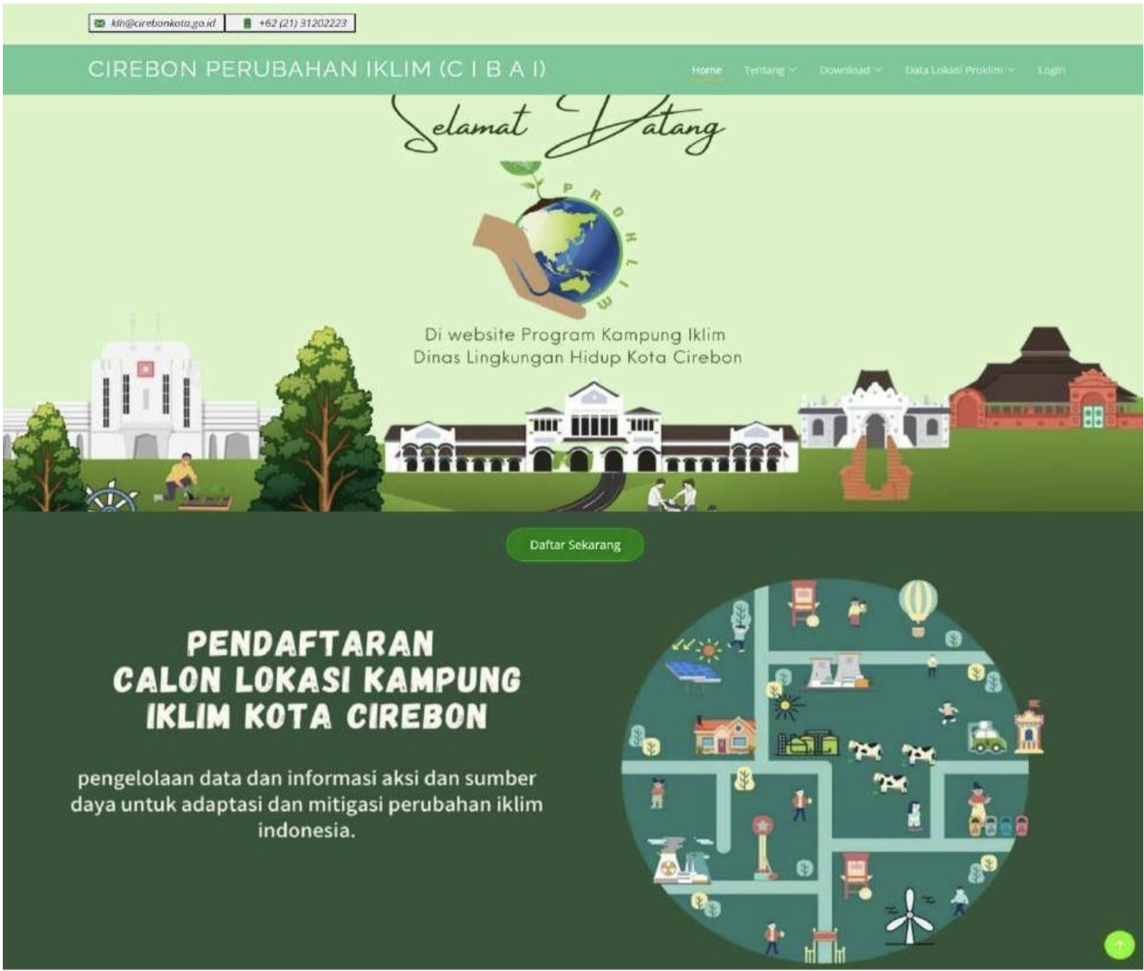 Portfolio Company Profile - Website Proklim Kota Cirebon